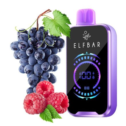 ELF BAR FS18000 disposable vape with grape raspberry flavor and 18000 puffs