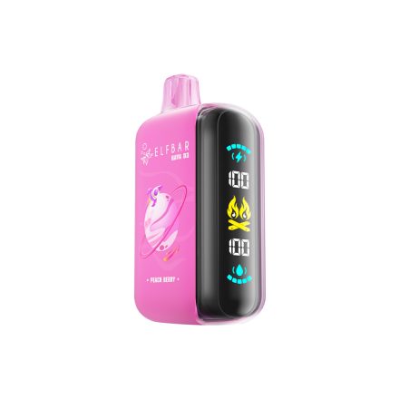 ELF BAR RAYA D3 disposable vape with peach berry flavor and 25000 puffs