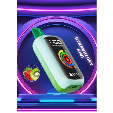 HQD WAPOR PRO 20000 -STRAWBERRY KIWI 5% - RECHARGEABLE