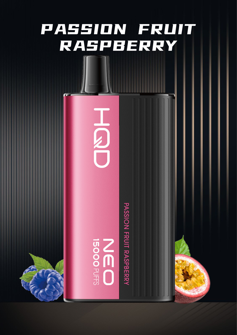 HQD NEO 15000 - Disposable Vape - Passion Fruit Raspberry